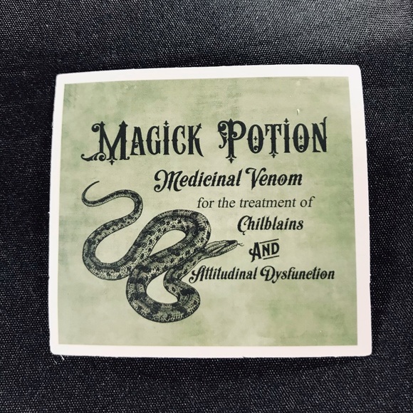 Magick Potion witchy Sorceress Supreme Potion B0ttle Label Sticker - Picture 2 of 7